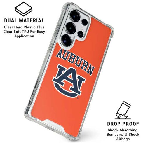 Auburn University AU Orange Galaxy S26 Ultra Clear Case