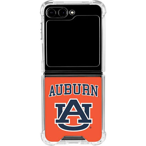 Auburn University AU Orange Galaxy Z Flip6 Clear Case