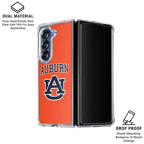 Auburn University AU Orange Galaxy Z Fold6 Clear Case