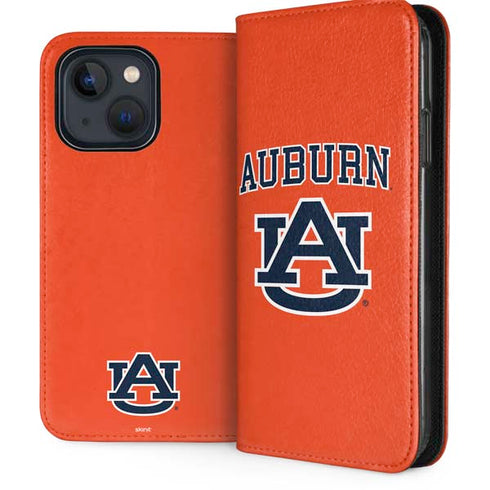 Auburn University AU Orange iPhone 15 Folio Case
