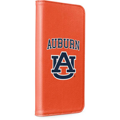 Auburn University AU Orange iPhone 15 Plus Folio Case