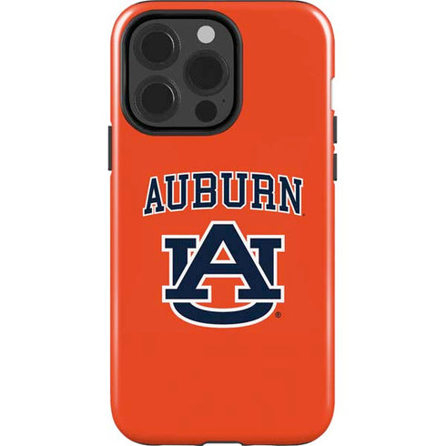 Auburn University AU Orange iPhone 15 Pro Impact Case