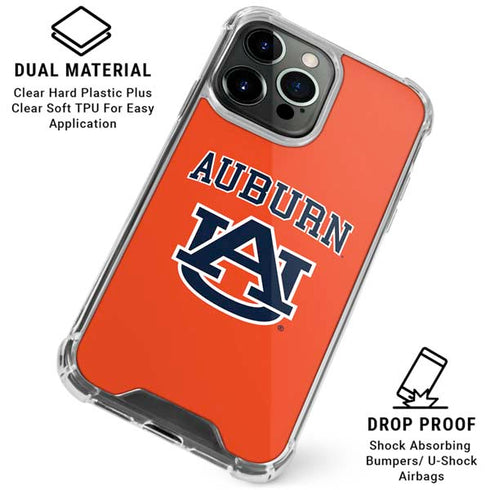 Auburn University AU Orange iPhone 16 Pro Clear Case