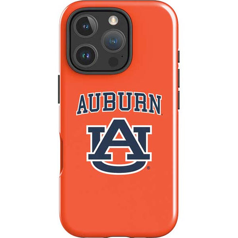 Auburn University AU Orange iPhone 16 Pro Impact Case