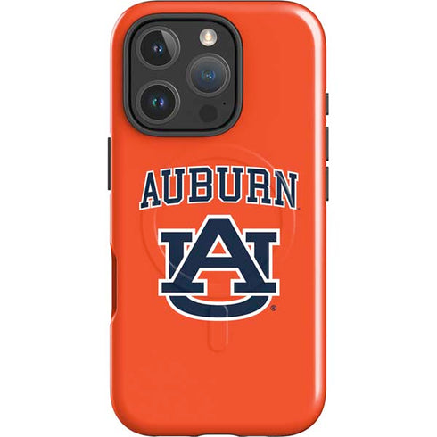 Auburn University AU Orange iPhone 16 Pro Max Magsafe Impact Case