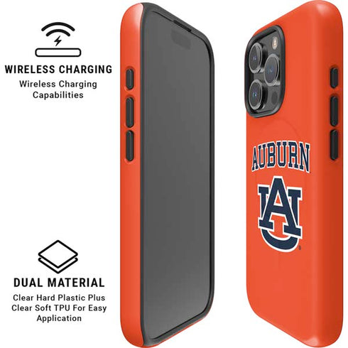 Auburn University AU Orange iPhone 16 Pro Max Magsafe Impact Case