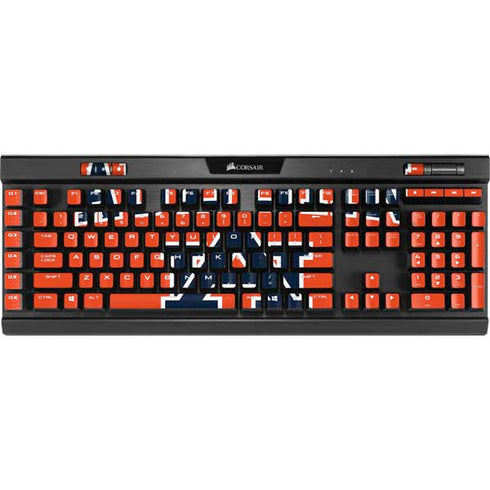 Auburn University AU Orange K95 RGB PLATINUM Mechanical Gaming Keyboard Skin