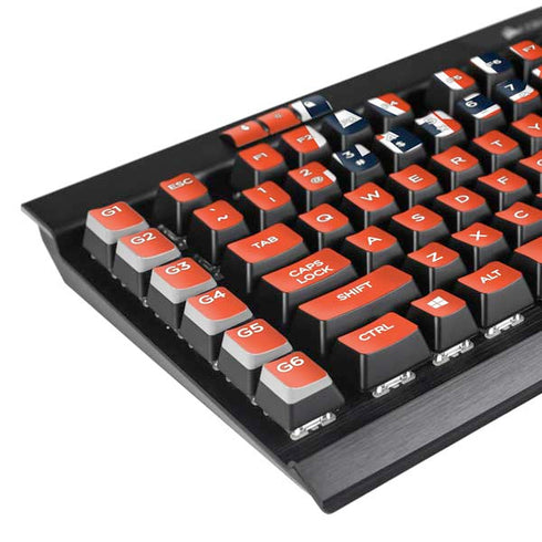 Auburn University AU Orange K95 RGB PLATINUM Mechanical Gaming Keyboard Skin