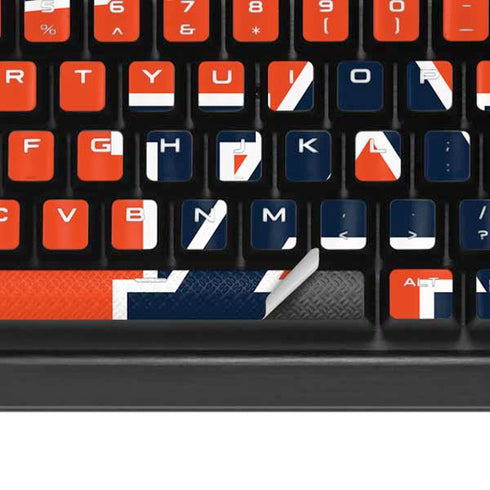Auburn University AU Orange K95 RGB PLATINUM Mechanical Gaming Keyboard Skin