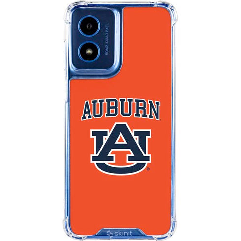 Auburn University AU Orange Moto G Play 4G (2024) Clear Case