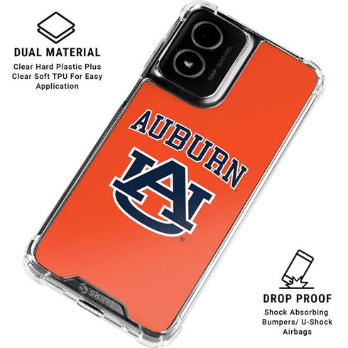 Auburn University AU Orange Moto G Power 5G (2024) Clear Case
