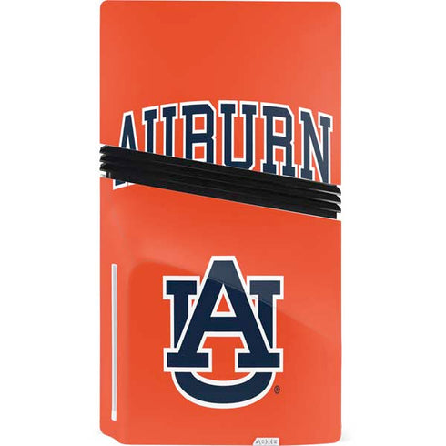Auburn University AU Orange PS5 Pro Disk Console Skin