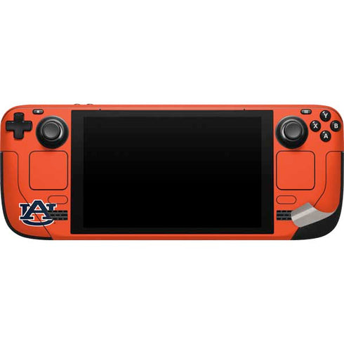 Auburn University AU Orange Steam Deck Handheld Gaming Computer Skin