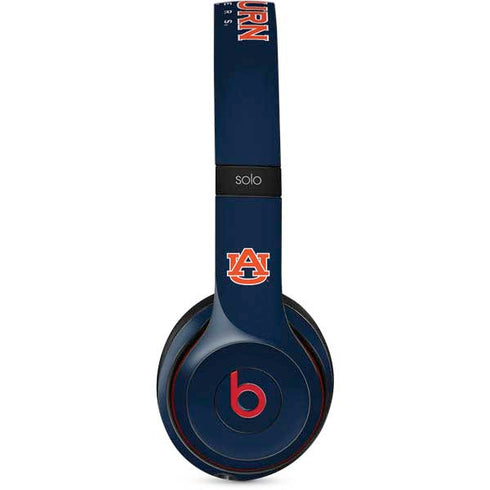 Auburn University Logo Blue Beats Solo 3 Wireless Skin