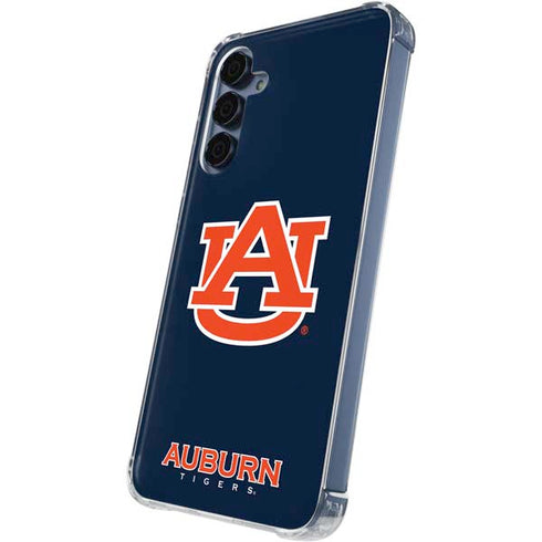 Auburn University Logo Blue Galaxy A35 5G Clear Case
