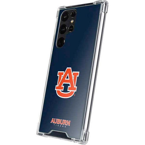 Auburn University Logo Blue Galaxy S23 Ultra Clear Case