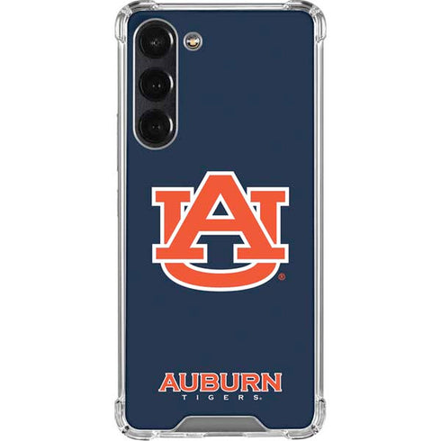 Auburn University Logo Blue Galaxy S24 FE Clear Case
