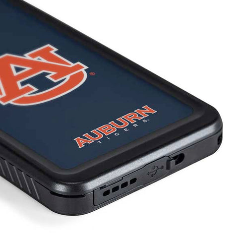 Auburn University Logo Blue Galaxy S24 Plus Waterproof Case