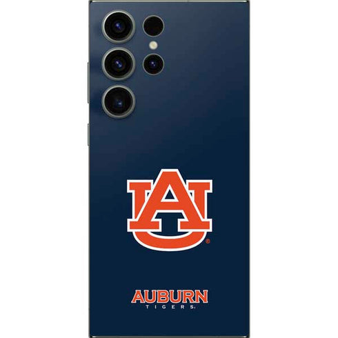 Auburn University Logo Blue Galaxy S25 Ultra Skin