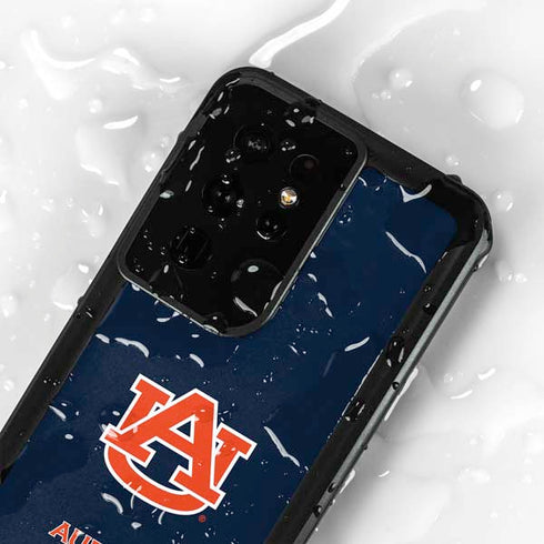 Auburn University Logo Blue Galaxy S24 Ultra Waterproof Case