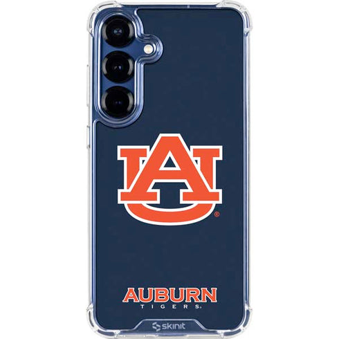 Auburn University Logo Blue Galaxy S25 Plus Clear Case