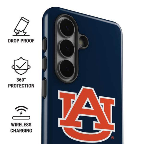 Auburn University Logo Blue Galaxy S26 Plus Impact Case