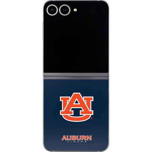 Auburn University Logo Blue Galaxy Z Flip6 Skin