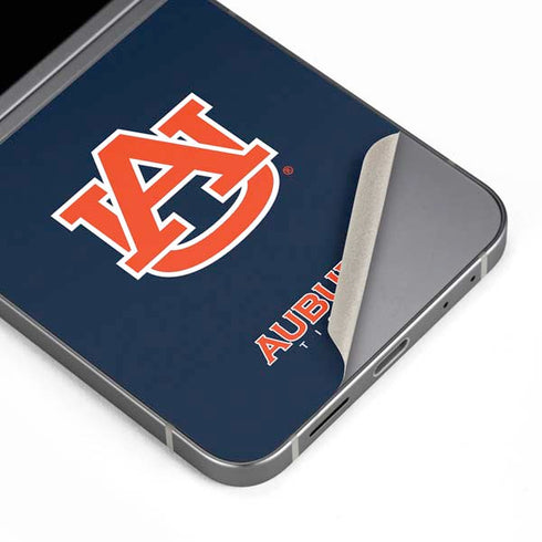 Auburn University Logo Blue Galaxy Z Flip6 Skin