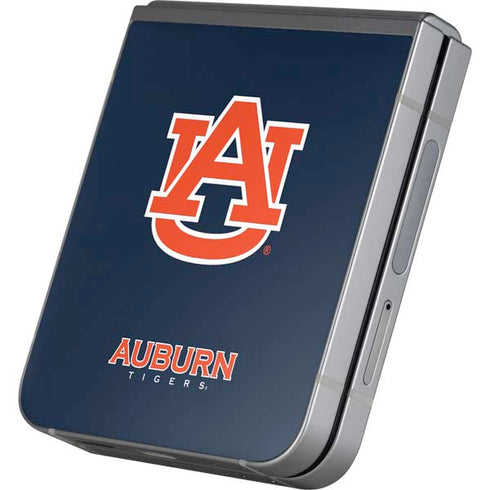 Auburn University Logo Blue Galaxy Z Flip6 Skin