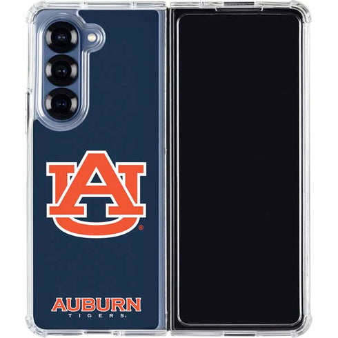 Auburn University Logo Blue Galaxy Z Fold6 Clear Case