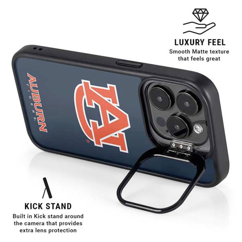 Auburn University Logo Blue iPhone 13 Pro Max Kickstand Case