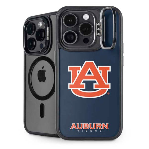 Auburn University Logo Blue iPhone 14 Pro Kickstand Case