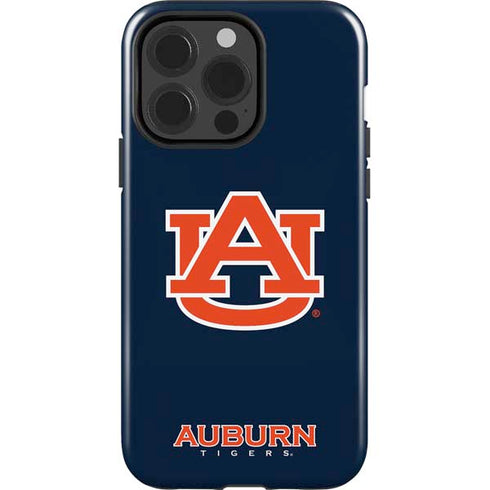 Auburn University Logo Blue iPhone 15 Pro Impact Case