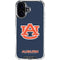 Auburn University Logo Blue iPhone 16 Clear Case