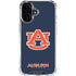 Auburn University Logo Blue iPhone 16 Clear Case