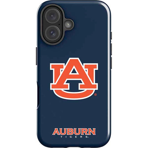 Auburn University Logo Blue iPhone 16 Impact Case