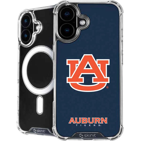 Auburn University Logo Blue iPhone 16 MagSafe Case