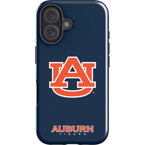 Auburn University Logo Blue iPhone 16 Plus Impact Case