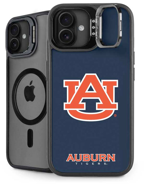 Auburn University Logo Blue iPhone 16 Plus Kickstand Case