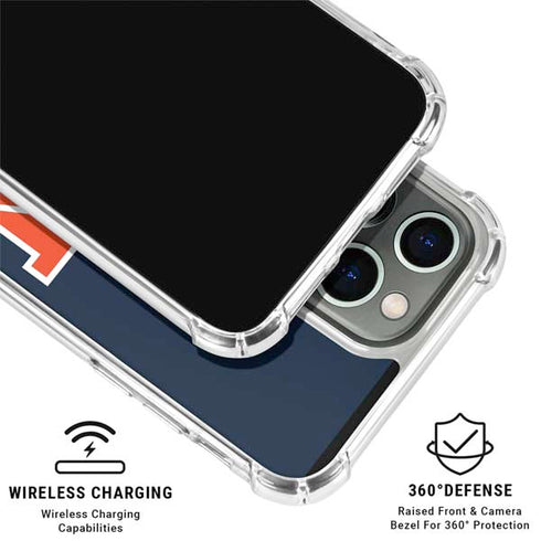 Auburn University Logo Blue iPhone 16 Pro Max Clear Case
