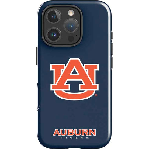 Auburn University Logo Blue iPhone 16 Pro Max Impact Case