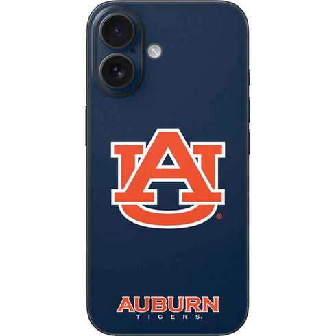 Auburn University Logo Blue iPhone 16 Skin