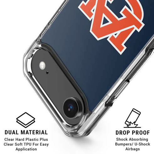 Auburn University Logo Blue iPhone 17 Air Clear Case