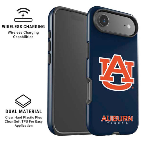 Auburn University Logo Blue iPhone 17 Air Magsafe Impact Case