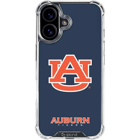 Auburn University Logo Blue iPhone 17 Clear Case