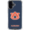 Auburn University Logo Blue iPhone 17 Clear Case