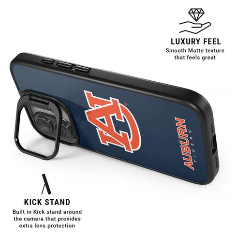 Auburn University Logo Blue iPhone 17 Kickstand Case