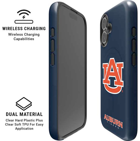 Auburn University Logo Blue iPhone 17 Magsafe Impact Case