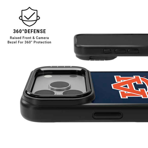 Auburn University Logo Blue iPhone 17 Pro Kickstand Case