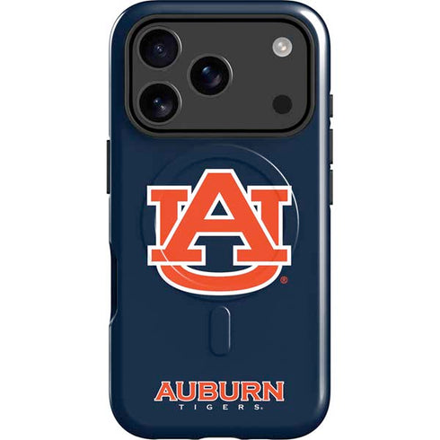 Auburn University Logo Blue iPhone 17 Pro Magsafe Impact Case